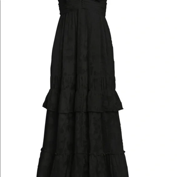 Rachel Zoe Violet Fil coupe dress in black. - Picture 4 of 5
